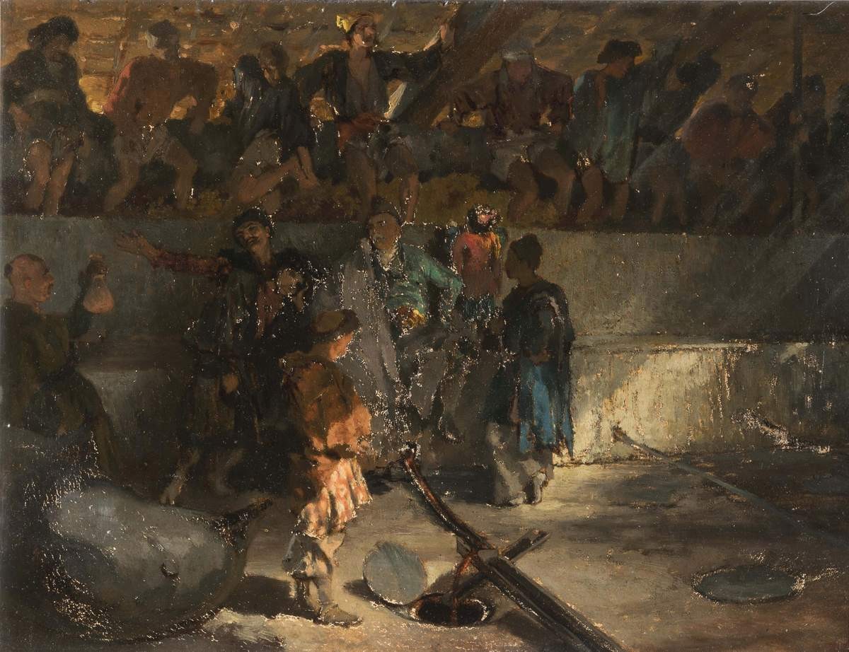 Изготовление вина в Кахетии, Grigory Gagarin, between 1840 and 1847