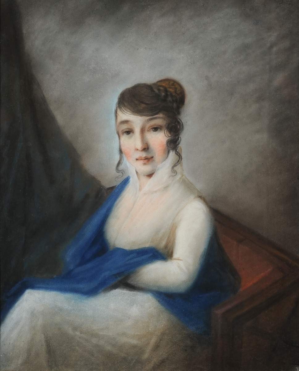 Портрет А. С. Бибиковой, Alexey Venetsianov, between 1807 and 1809