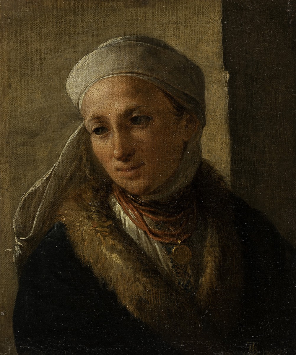 Украинка в намитке, Vasily Andreevich Tropinin, 1820