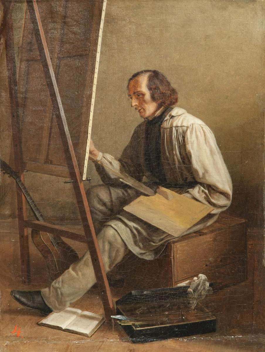 Автопортрет, Fyodor Slavyansky, 1860s