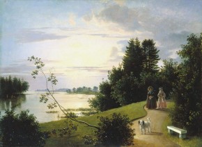 Вид на Елагином острове в Петербурге