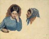 Девушка (полуфигура). Голова сводницы