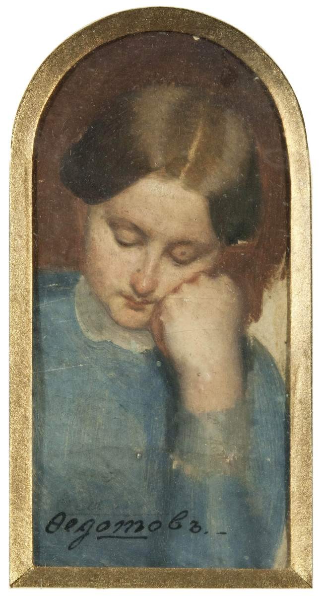 Девушка, Pavel Fedotov, late 1840s – early 1850s
