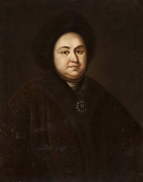 Portrait of Tsarina Eudoxia Feodorovna, née Lopukhina, the First Wife of Peter the Great