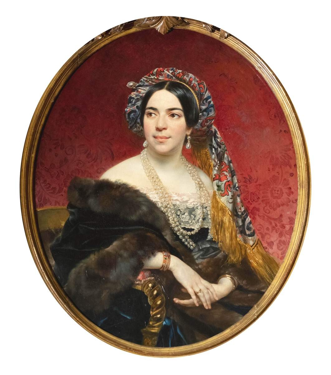 Портрет светлейшей княгини Марии Петровны Волконской, Karl Bryullov, no later than 1842