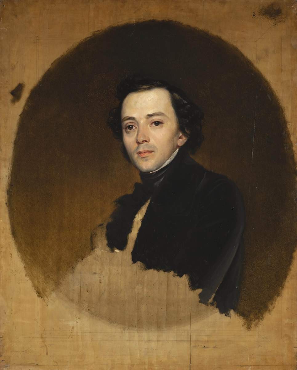 Портрет актера В. В. Самойлова, Karl Bryullov, 1847