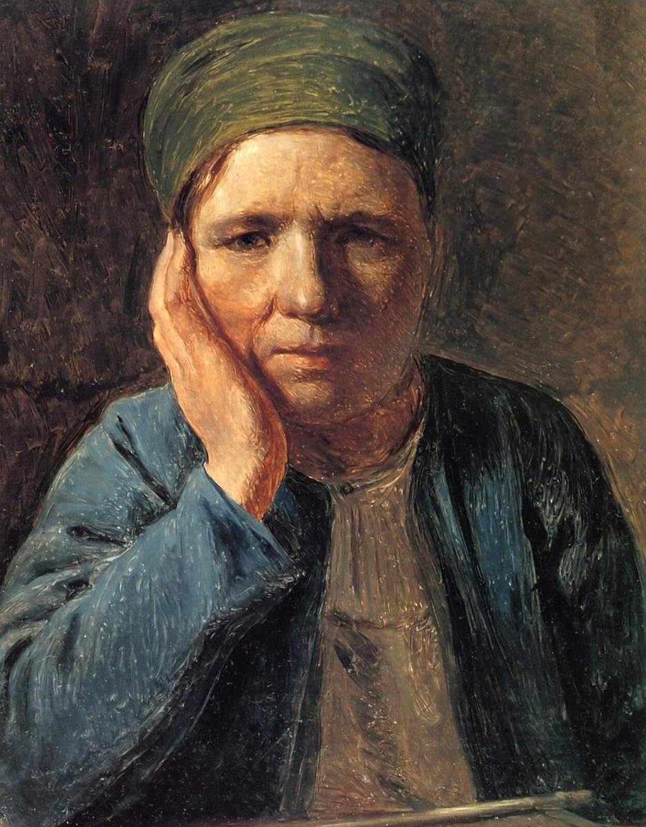 Крестьянка, опершаяся на руку, Alexey Venetsianov, no later than 1827