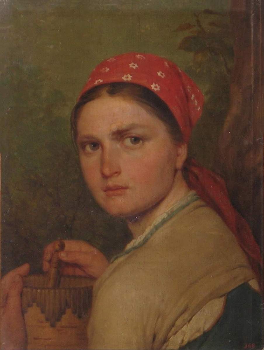Девушка с бураком, Alexey Venetsianov, no later than 1824