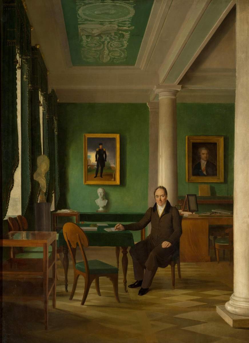 Портрет князя В. П. Кочубея в его кабинете, Alexey Venetsianov, between 1831 and 1834