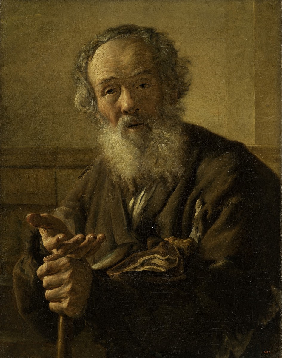 Нищий старик, Vasily Andreevich Tropinin, 1823