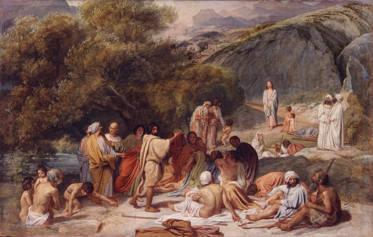 Явление Христа народу, Alexander Ivanov, 1834