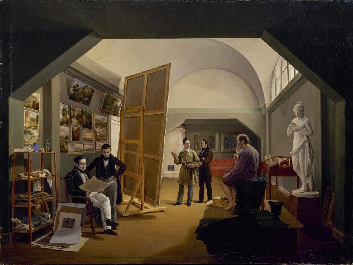 Мастерская художника П. В. Басина, Kapiton Alekseyevich Zelentsov, 1833
