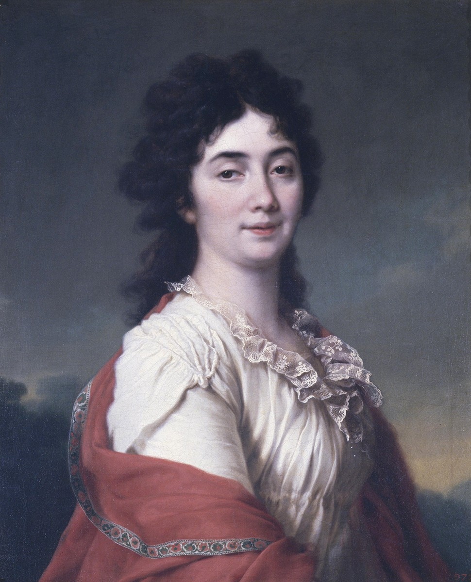 Портрет Анны Степановны Протасовой, камер-фрейлины Екатерины II, Dmitry Levitzky, late 1790s