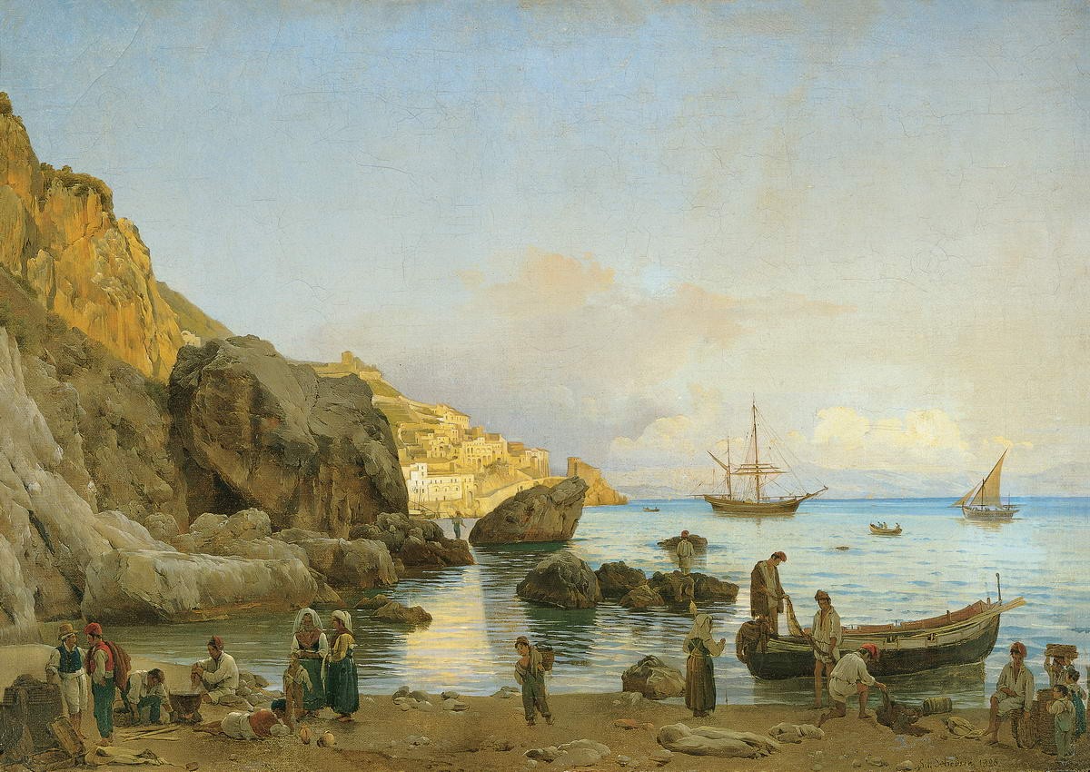 Вид Амальфи близ Неаполя, Sylvester Shchedrin, 1826