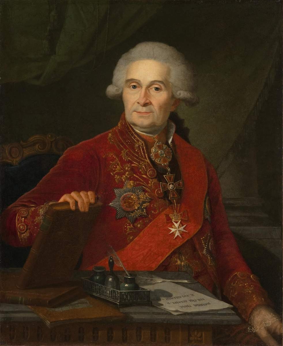 Портрет сенатора Федора Михайловича Колокольцова (1732-1818), Patersen Benyamin, 1797-1799