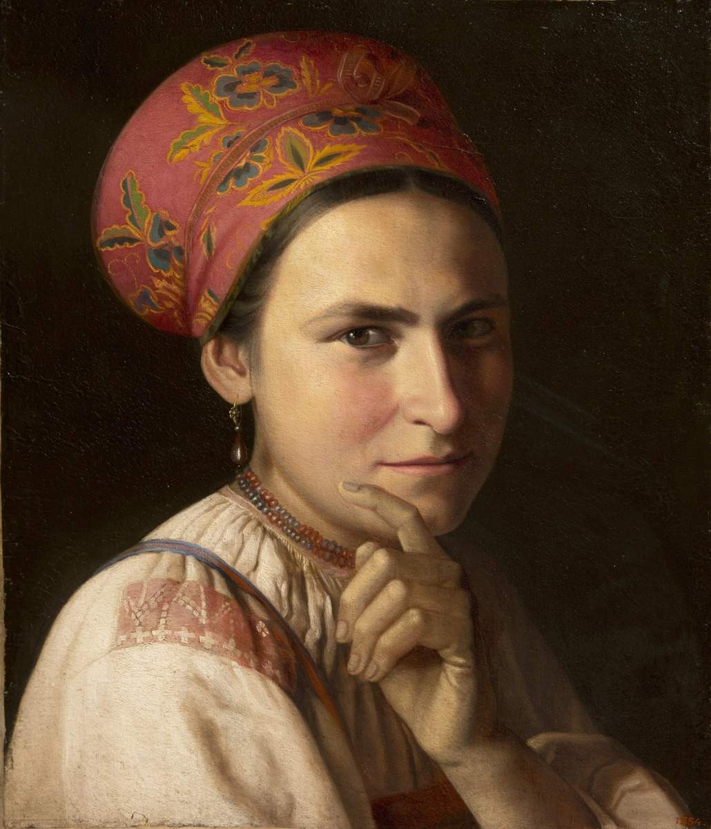 Голова женщины, Fyodor Slavyansky, 1840s
