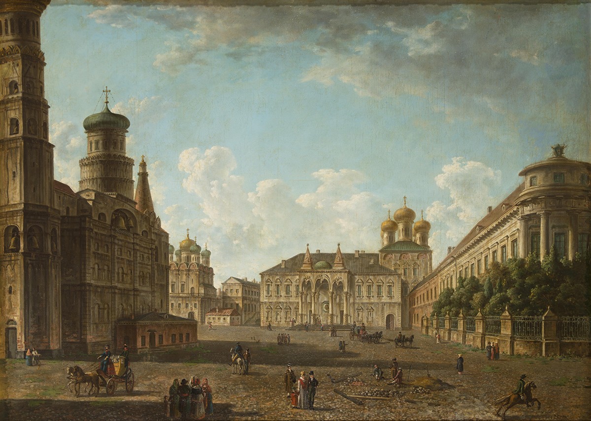 Площадь в Московском Кремле, Fyodor Alekseyev, no earlier than 1800