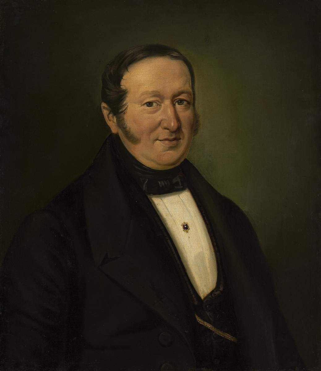 Портрет книготорговца Ильи Ивановича Глазунова, Ivan Khrutsky, 1830s