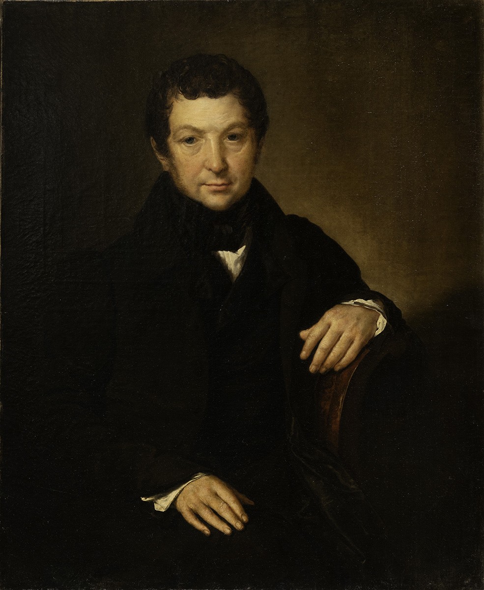 Портрет неизвестного в черном сюртуке, Vasily Andreevich Tropinin, 1835