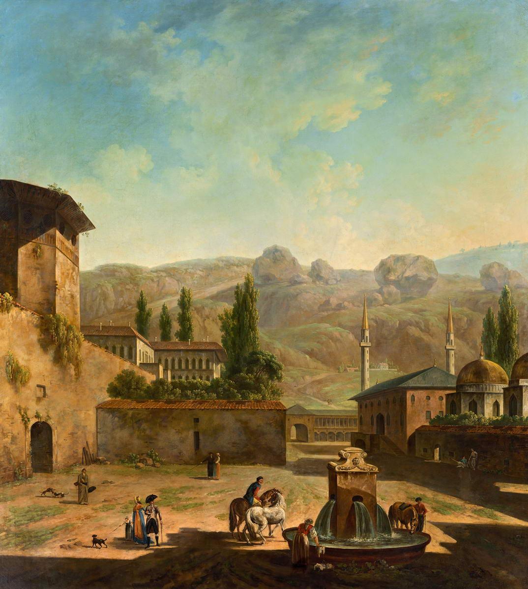 Вид города Бахчисарая, Fyodor Alekseyev, between 1798 and 1800