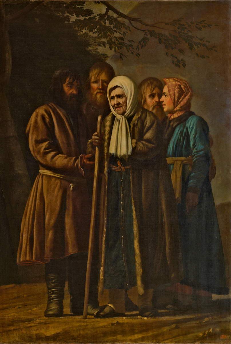 Столетняя царскосельская обывательница с семьей, Vigilius Eriksen, 1771