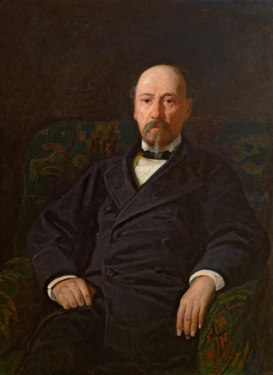 Портрет Н. А. Некрасова, Nikolai Ge, 1872