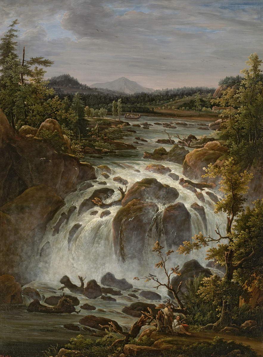 Водопад Иматра в Финляндии, Fyodor Matveyev, 1819