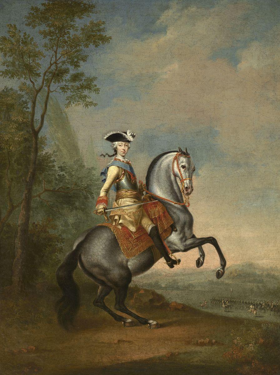Конный портрет великого князя Петра Федоровича, Lucas Conrad Pfandzelt, 1757 (?)