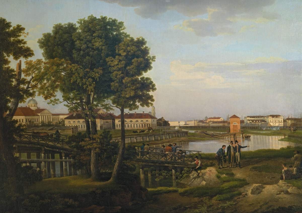 Вид с Петровского острова в Петербурге, Sylvester Shchedrin, 1816