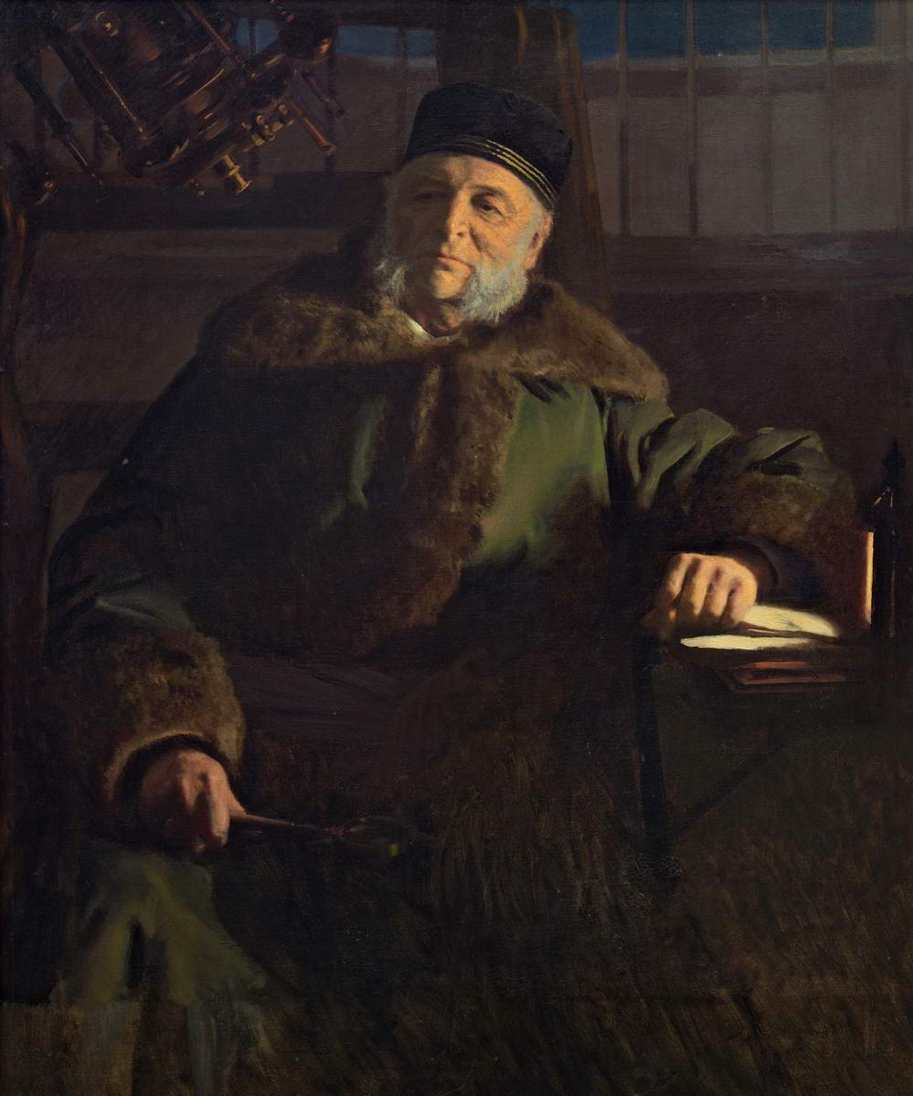 Портрет астронома О. В. Струве, Ivan Kramskoi, 1886