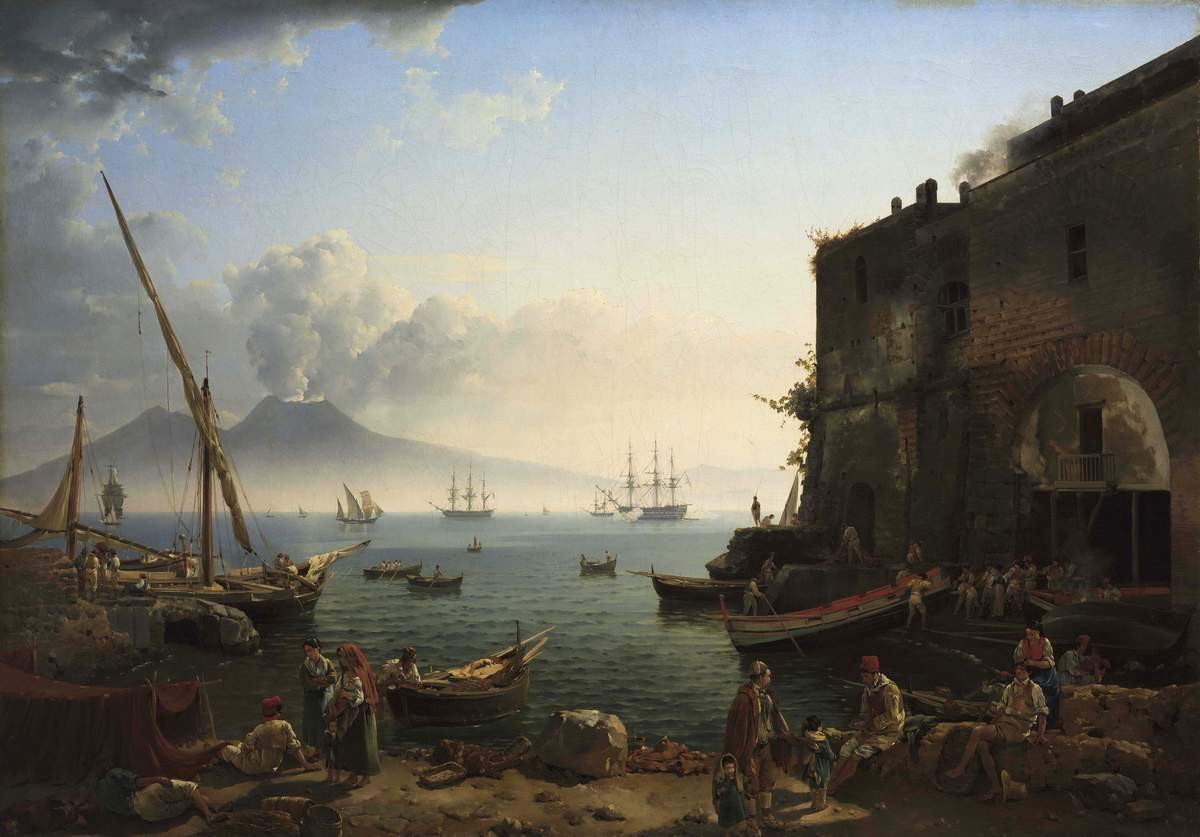 Вид Неаполя. Набережная Санта Лючия, Sylvester Shchedrin, 1829
