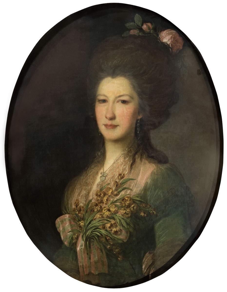 Портрет графини Е. В. Санти, Fyodor Rokotov, 1785