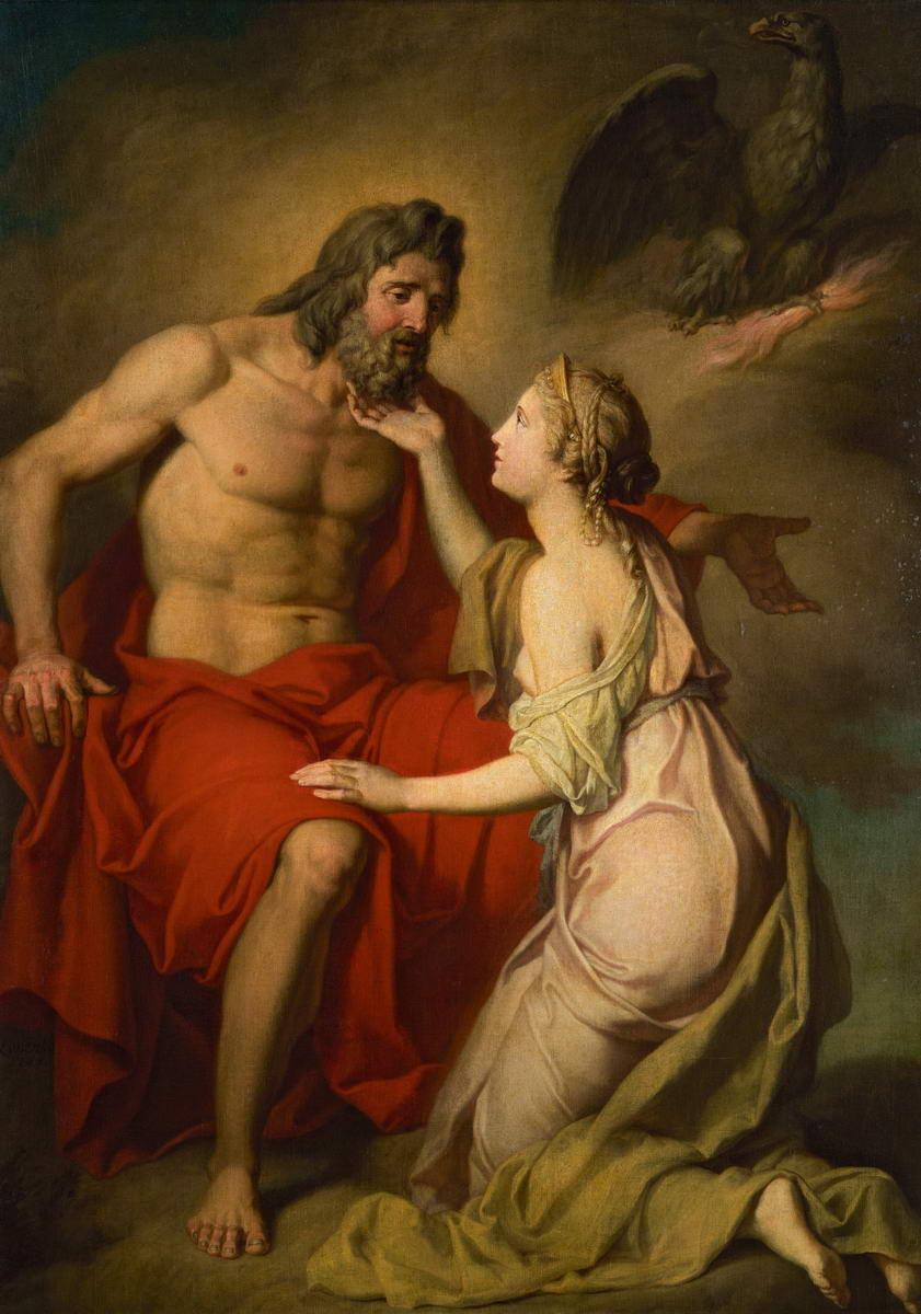Зевс и Фетида, Anton Losenko, 1769