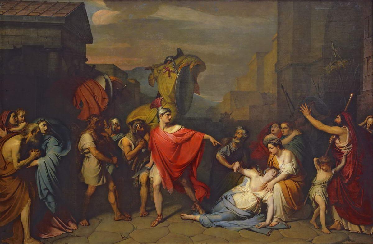 Смерть Камиллы, сестры Горация, Fedor Antonovich Bruni, 1824