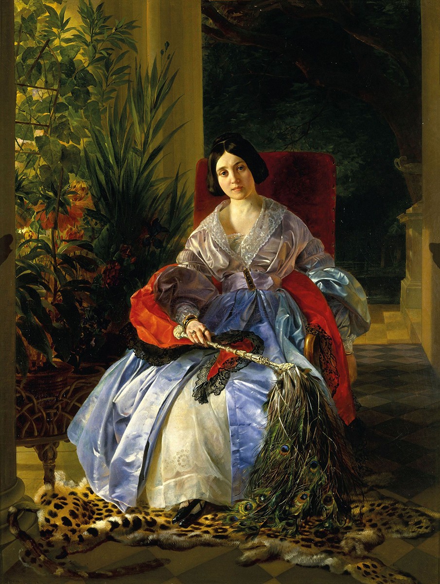 Портрет Е. П. Салтыковой, Karl Bryullov, 1841