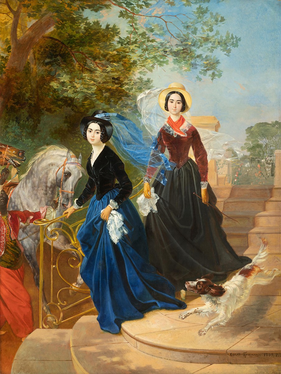 Портрет сестер Шишмаревых, Karl Bryullov, 1839