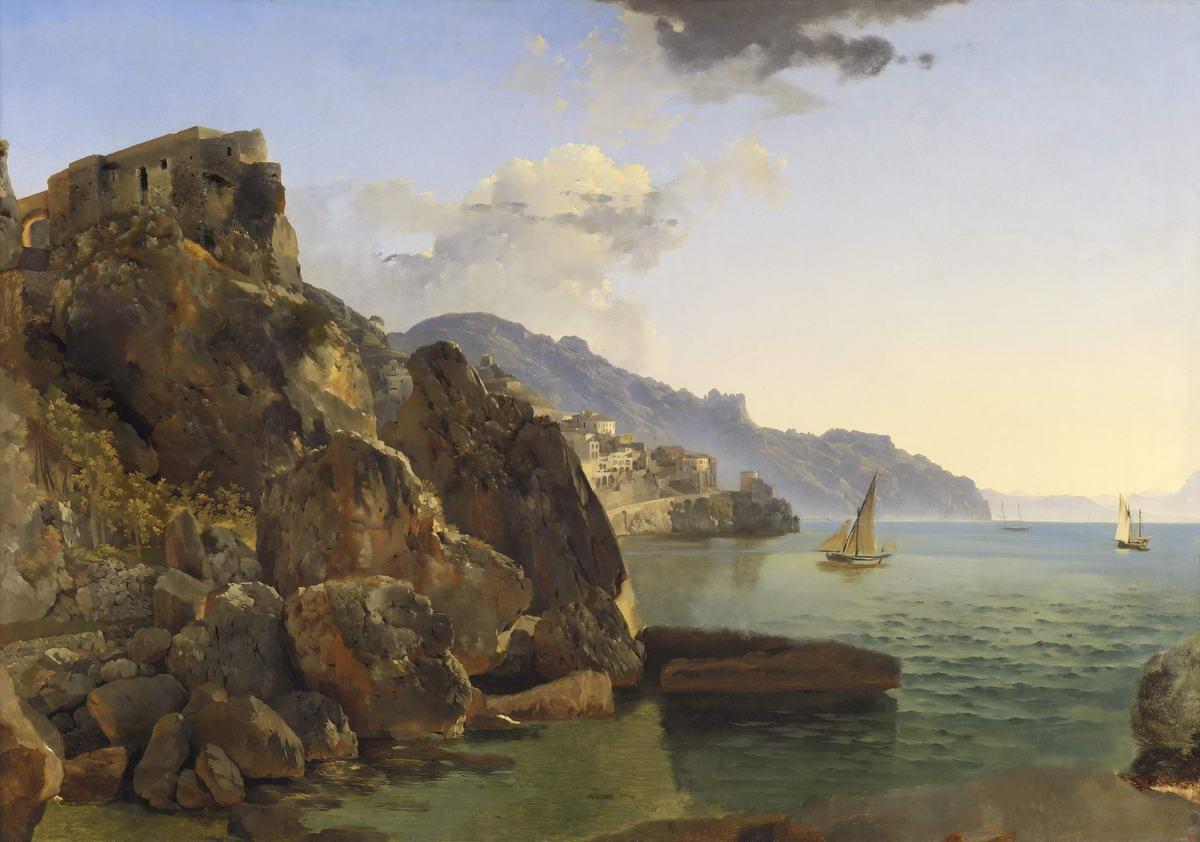 Вид Амальфи близ Неаполя, Sylvester Shchedrin, late 1820s (1829? 1830?)
