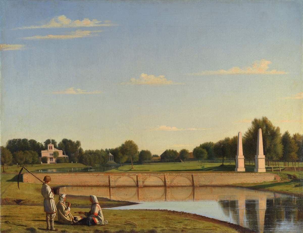 Вид на плотину, Grigory Soroka, no later than 1847