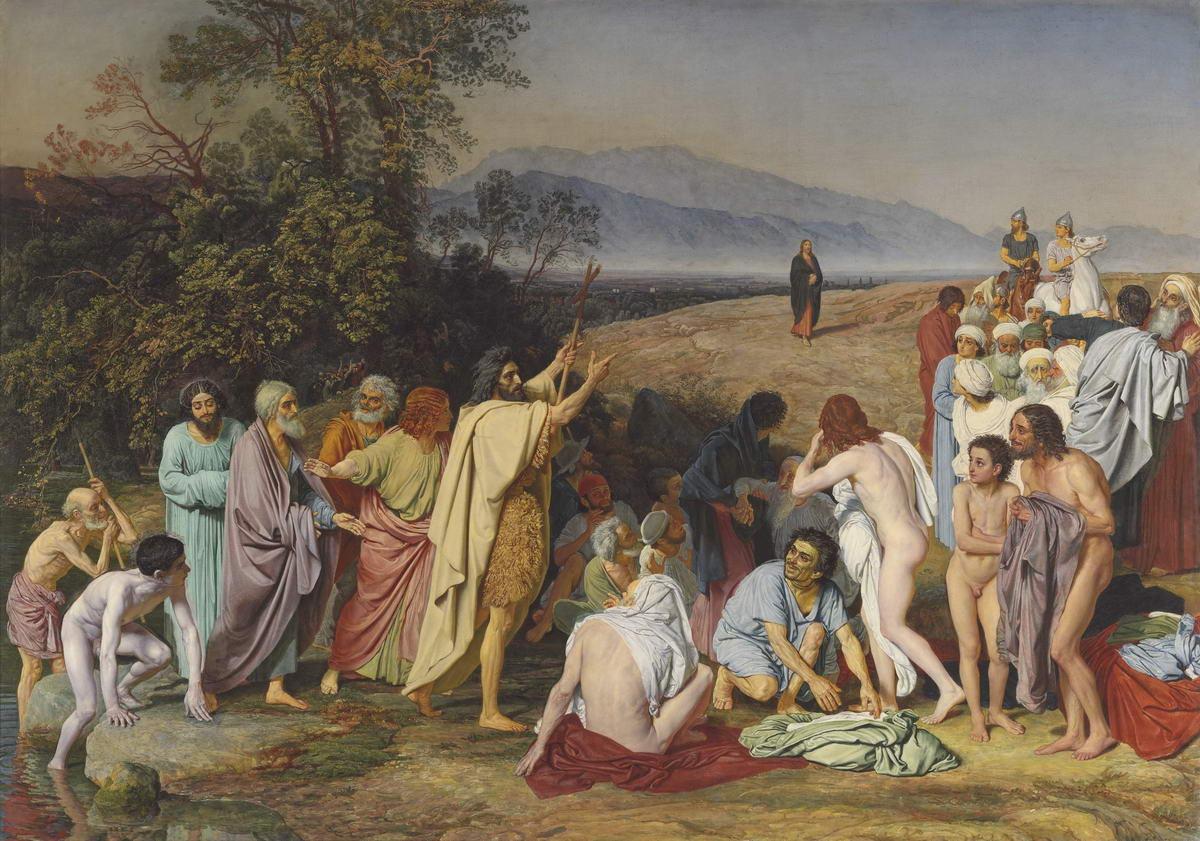 Явление Христа народу, Alexander Ivanov, 1836 – no later than 1855