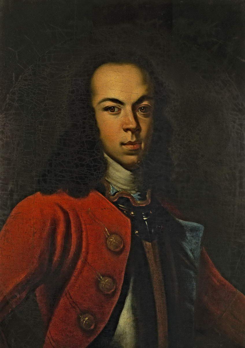 Портрет царевича Алексея Петровича, Johann Gottfried Tannauer, first half of the 1710s
