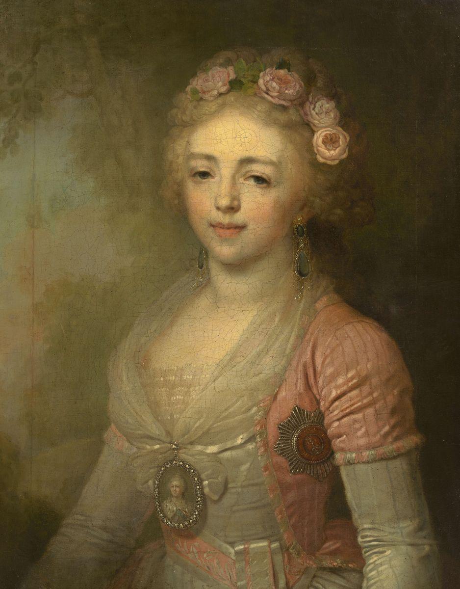 Портрет великой княжны Александры Павловны, Vladimir Borovikovsky, second half of the 1790s