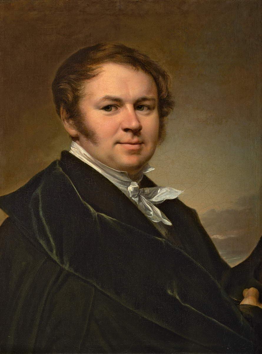 Автопортрет, Vasily Andreevich Tropinin, 1824