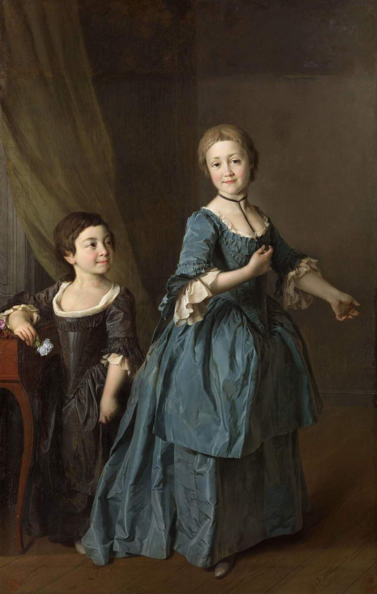 Портрет Ф. С. Ржевской и Н. М. Давыдовой, Dmitry Levitzky, 1772