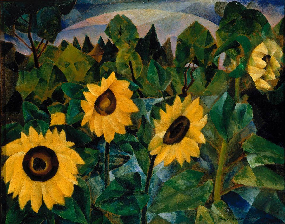Подсолнухи, Nathan Altman, 1915