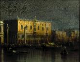Дворец дожей в Венеции при лунном освещении