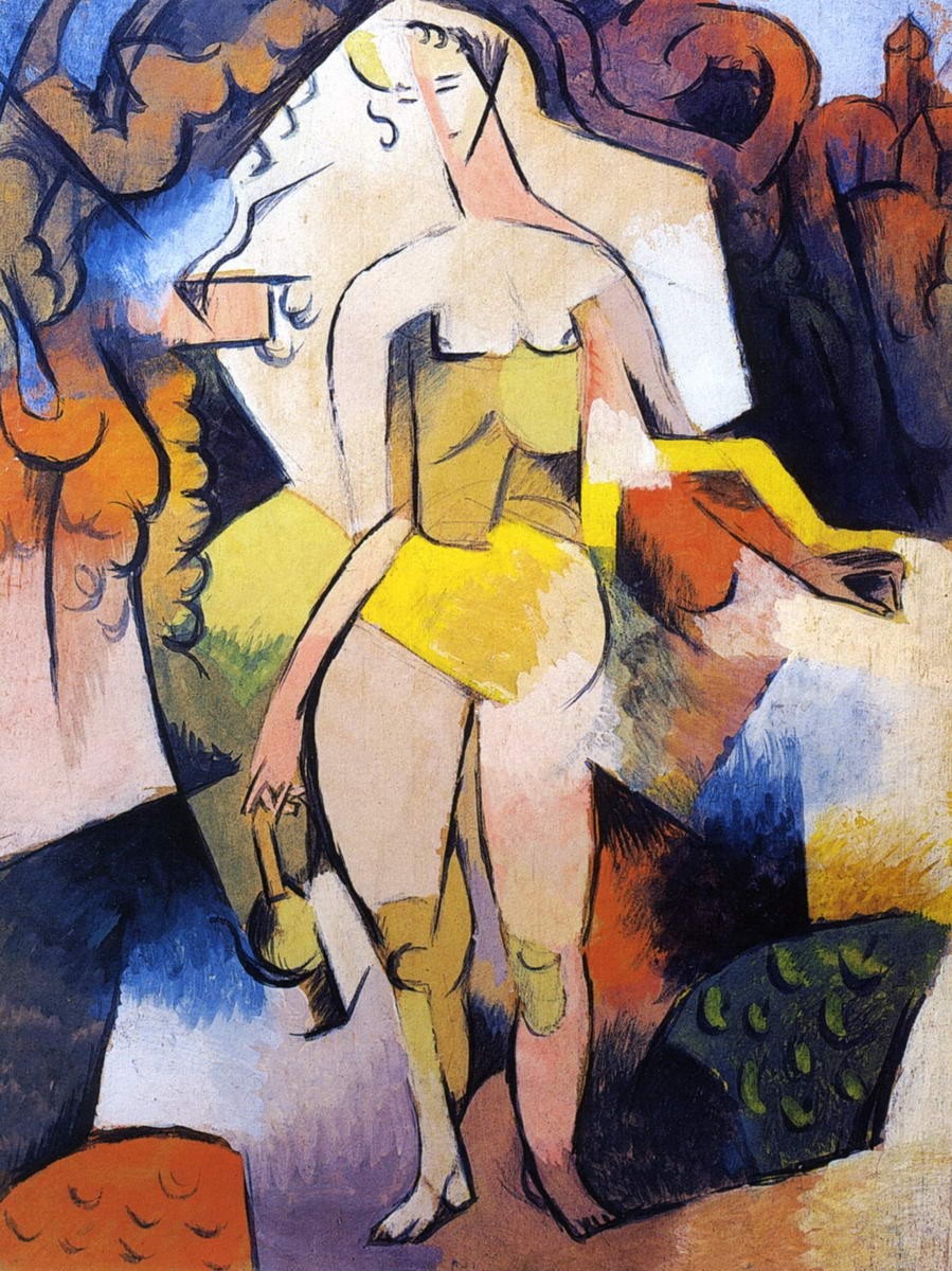 Женщина с кувшином, Vladimir Baranoff-Rossiné, no later than 1919