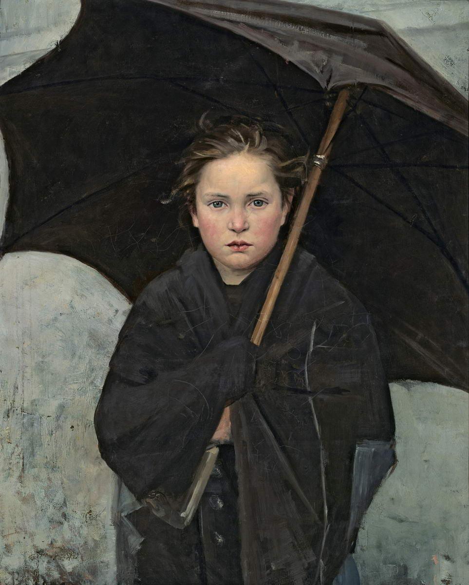 Дождевой зонтик, Marie Constantine Bashkirtseff, 1883