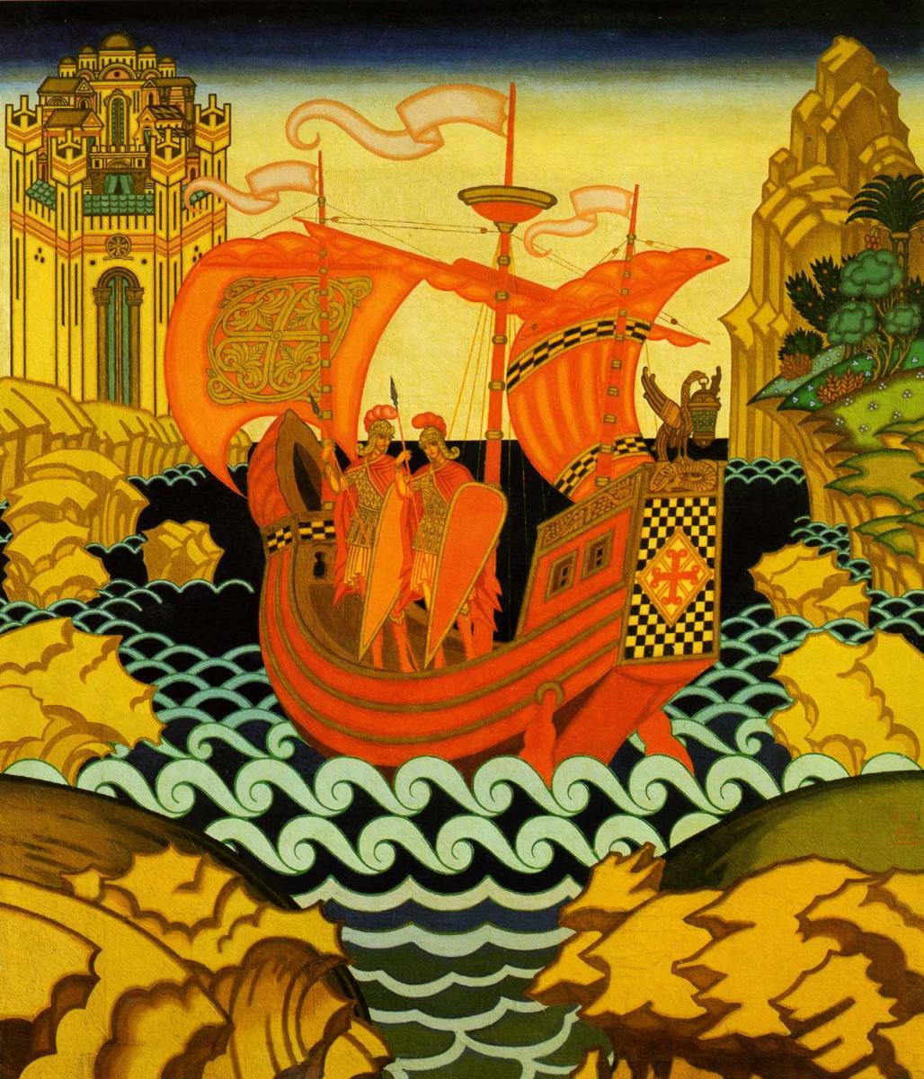 Корабль, Ivan Bilibin, 1926