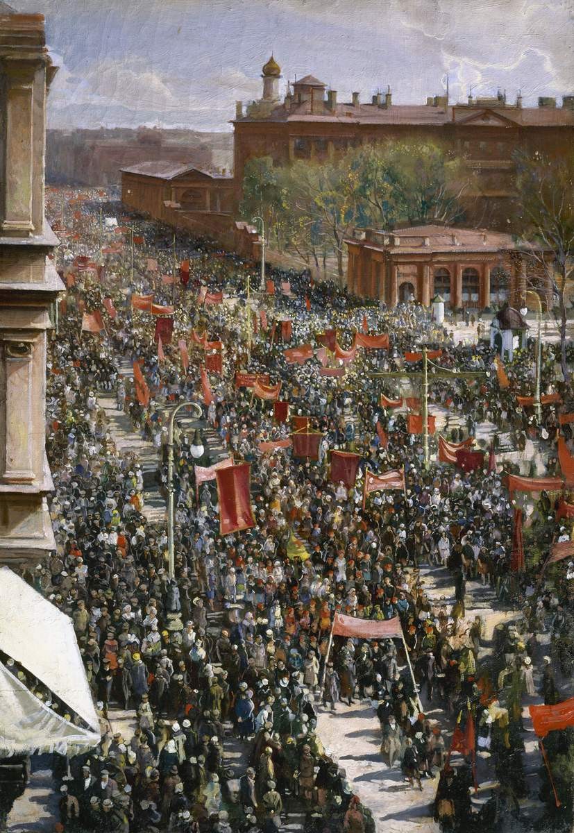 Демонстрация, Isaak Brodsky, 1930
