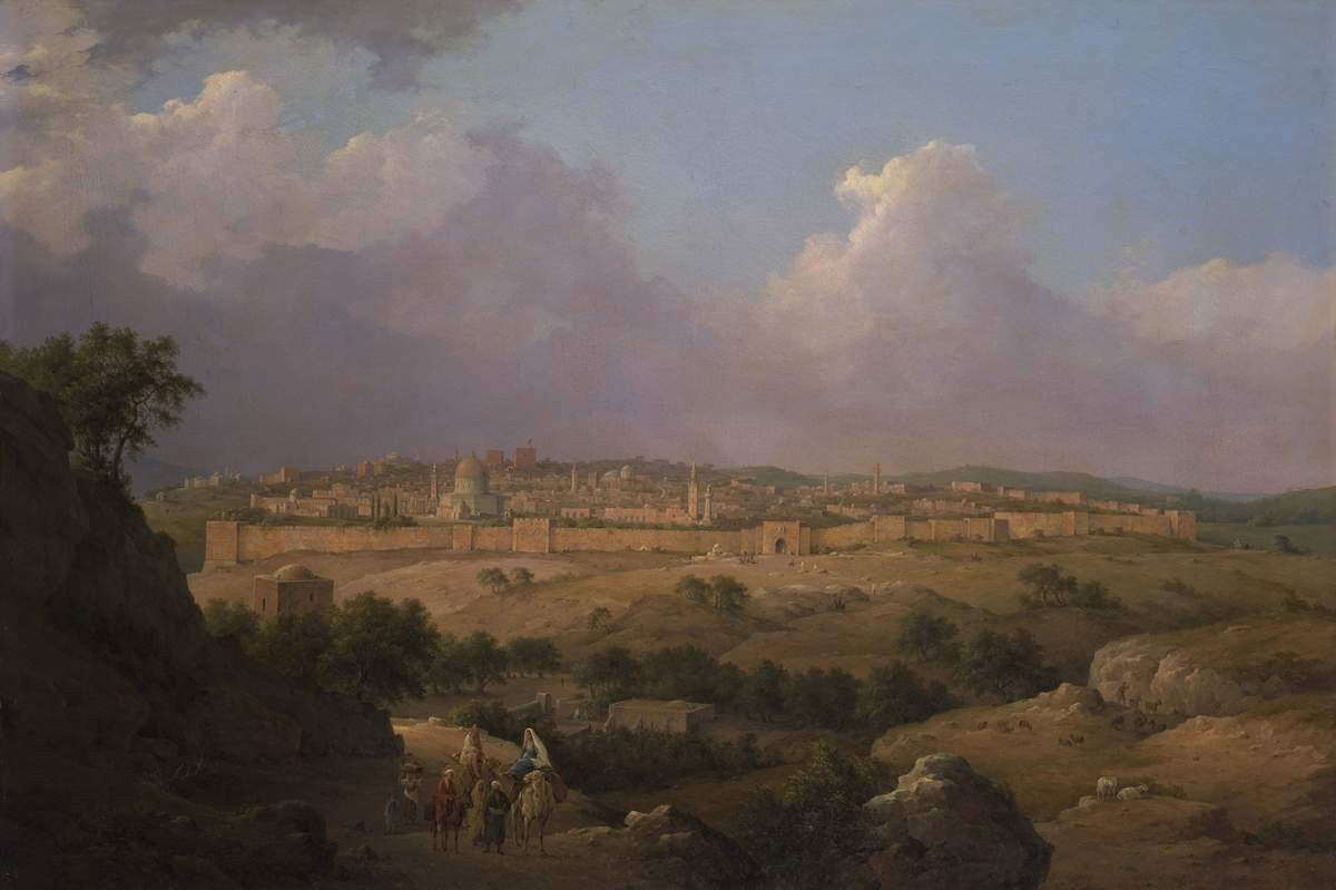 Вид Иерусалима с Елеонской горы, Nikanor Chernetsov, 1863